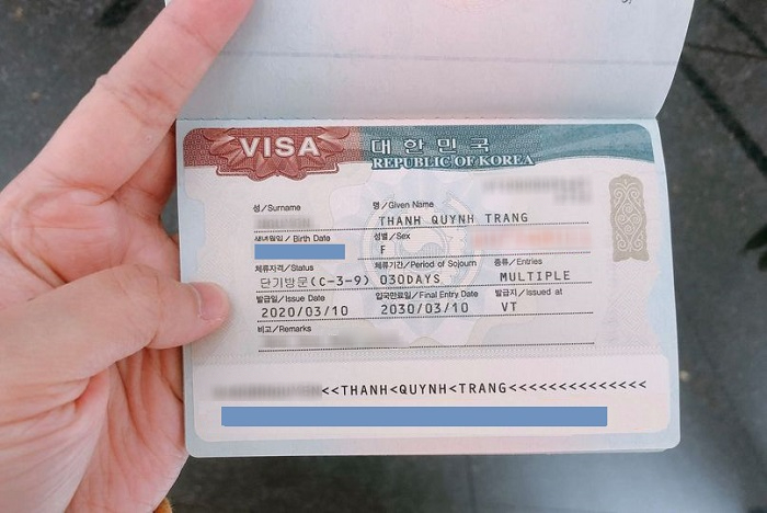 Thủ tục làm visa đi Hàn Quốc