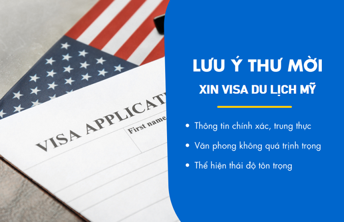 xin visa du lịch Mỹ có thư mời 